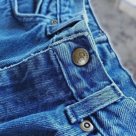 Vtg youth high-waisted tapered blue jeans - Picture 6 of 11